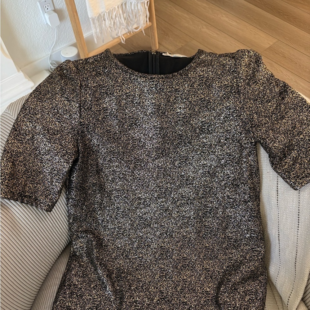 Michael Kors Tunic with Gold Sparkle Trim